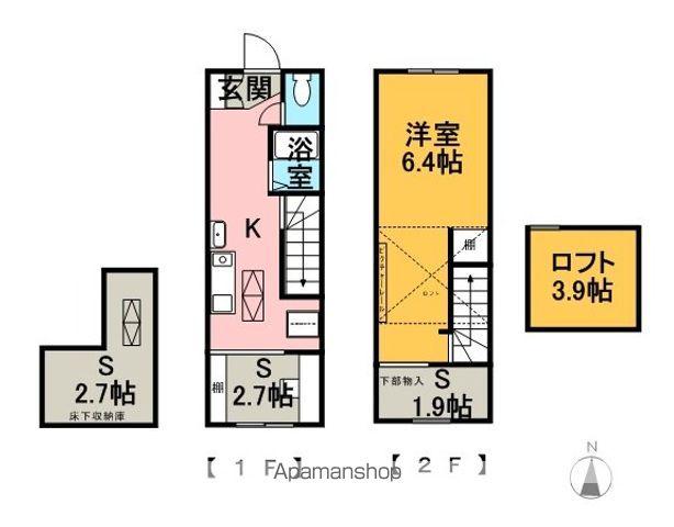 Ｔ・Ｙメゾネット(1K)の間取り写真