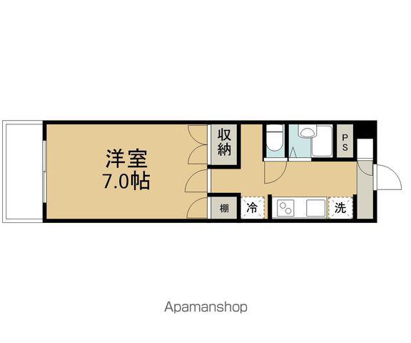 スターライト台原(1K/1階)の間取り写真