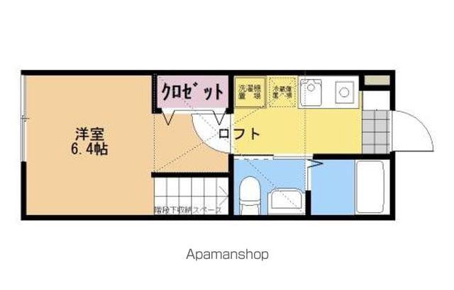 ブエナビスタ(1K/1階)の間取り写真