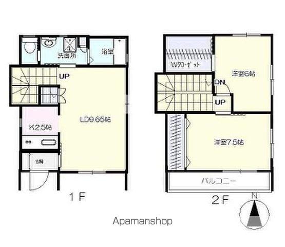 Ｋはうす　Ｄ(2LDK)の間取り写真