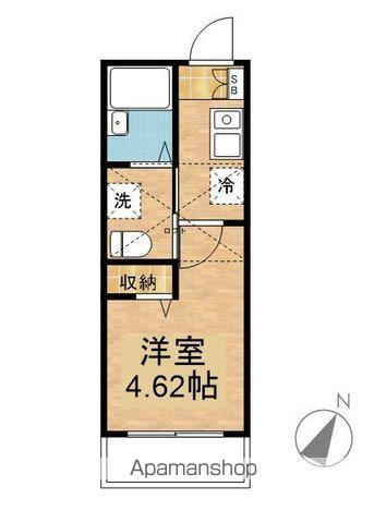 テニスヴィレッジⅡ(1K/2階)の間取り写真