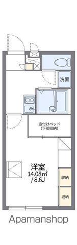 レオパレス昴555B(1K/2階)の間取り写真