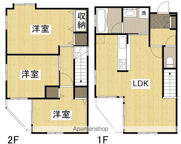 赤穂線 東岡山駅 徒歩6分 2階建 築12年(3LDK)の間取り写真