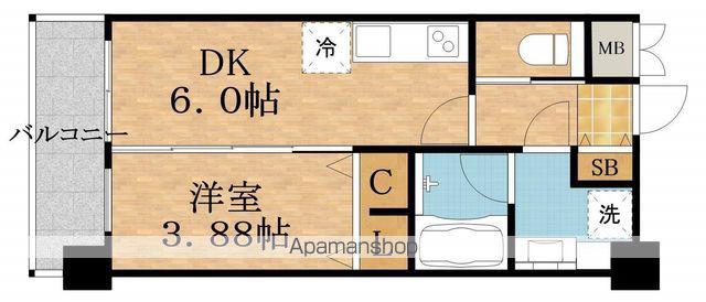 PREGIOSEKIME(1DK/3階)の間取り写真