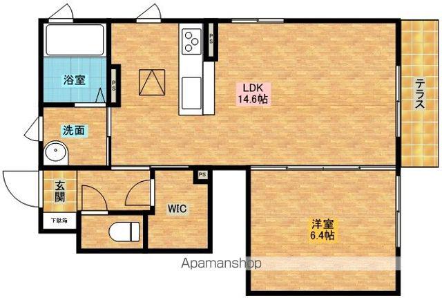 シャーメゾン森(1LDK/1階)の間取り写真