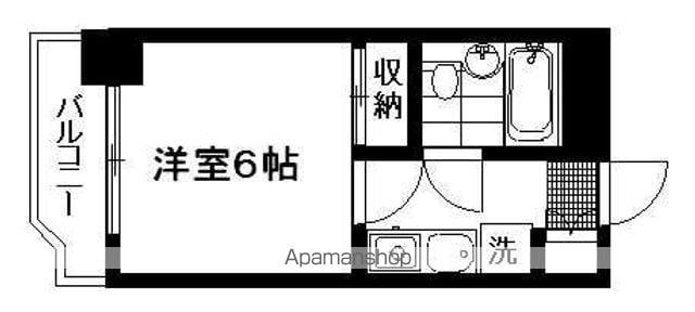 ダイアパレスプレステージ上杉(1K/7階)の間取り写真