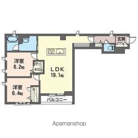 マロングランデ(2LDK/2階)の間取り写真