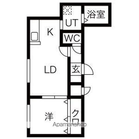 MTガーデンノース Ⅲ(1LDK/2階)の間取り写真