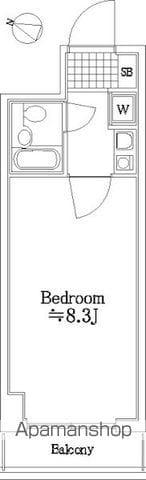 モンテベルデ横浜中央(1K/5階)の間取り写真