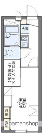 レオパレスドミール横田(1K/2階)の間取り写真