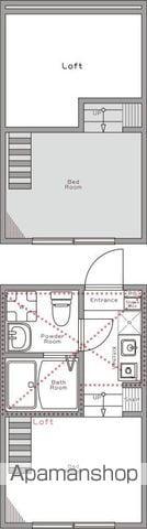 ハーモニーテラス富士見台(ワンルーム/1階)の間取り写真