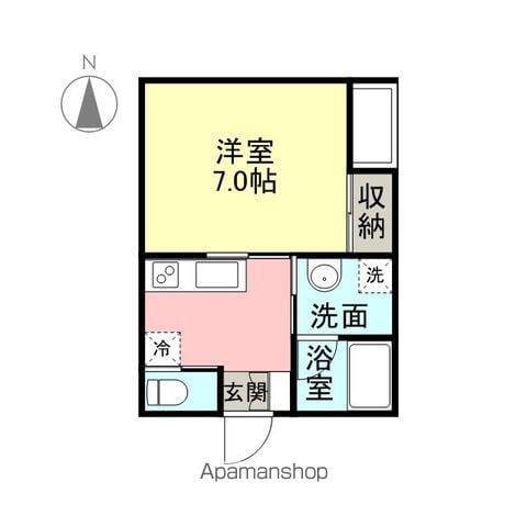 シティハイツ春日野(1K/1階)の間取り写真