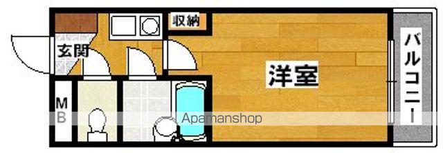 シャルマンフジ堺東壱番館(1K/3階)の間取り写真