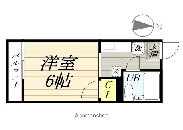 ハミング寺尾台 A棟(ワンルーム/2階)の間取り写真
