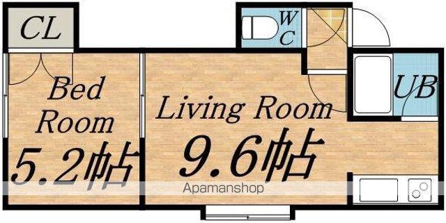 SPハイム(1LDK/1階)の間取り写真