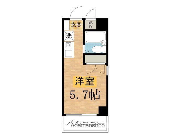 エステート大浦(ワンルーム/3階)の間取り写真