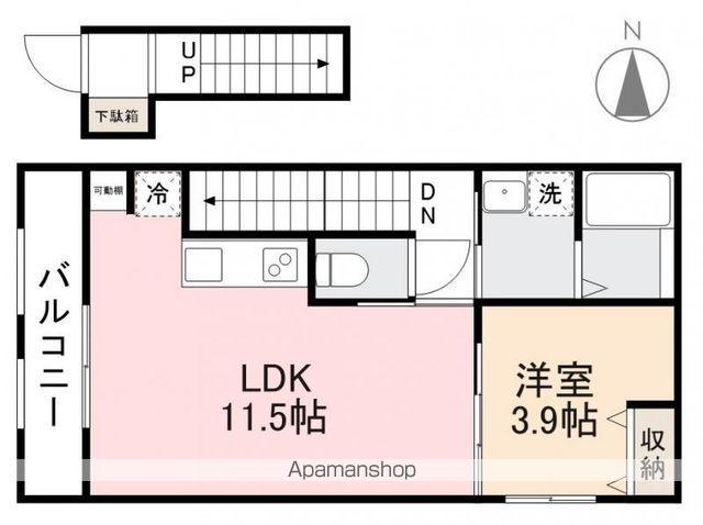 HYOーDORU茜町(1LDK/2階)の間取り写真
