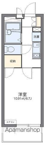 レオパレストレディア(1K/1階)の間取り写真