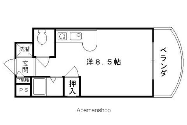 メゾンマロニエ(ワンルーム/1階)の間取り写真