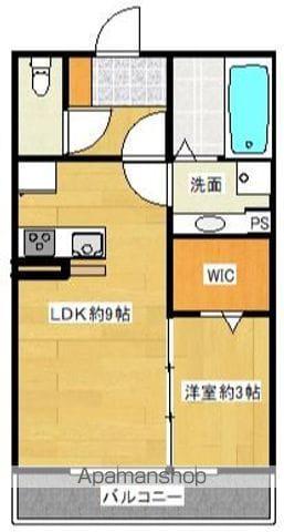 エトワル(1LDK/2階)の間取り写真