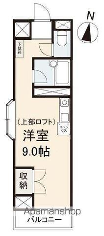 ウエストハイツ(ワンルーム/4階)の間取り写真