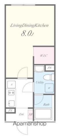 コルビジェスリー(1K/2階)の間取り写真