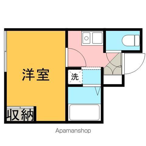 レオネクストショアーズⅠ(1K/1階)の間取り写真