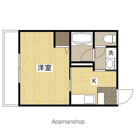 MAISON DE QUATRE Ⅲ(1K/1階)の間取り写真