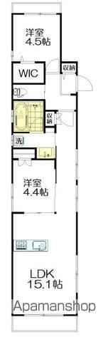 HEBEL ONE(2LDK/3階)の間取り写真