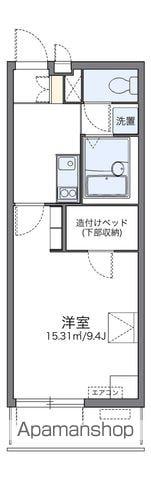 レオパレスセーグオリゾン(1K/1階)の間取り写真