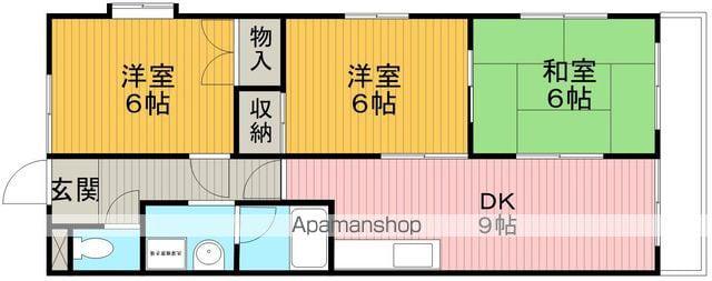 セントポーリア豊中(3DK/3階)の間取り写真