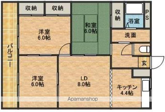 サバーイ・デイ・ビラ(3LDK/2階)の間取り写真