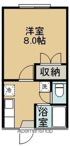 パルデンス西山(1K/1階)の間取り写真