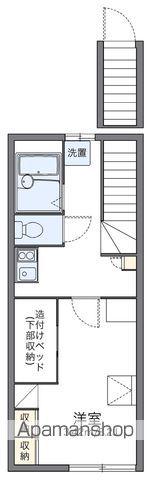 レオパレスオリーブハウスⅡ(1K/2階)の間取り写真