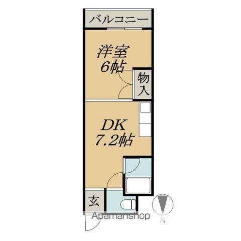 コーポうえたけ(1DK/2階)の間取り写真