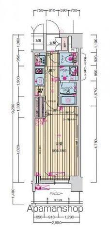 プレサンス鶴舞公園セラヴィ(1K/4階)の間取り写真
