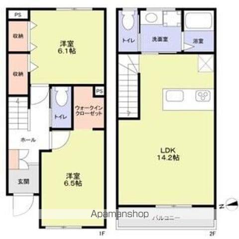 フォレストメゾン梅小路(2LDK)の間取り写真