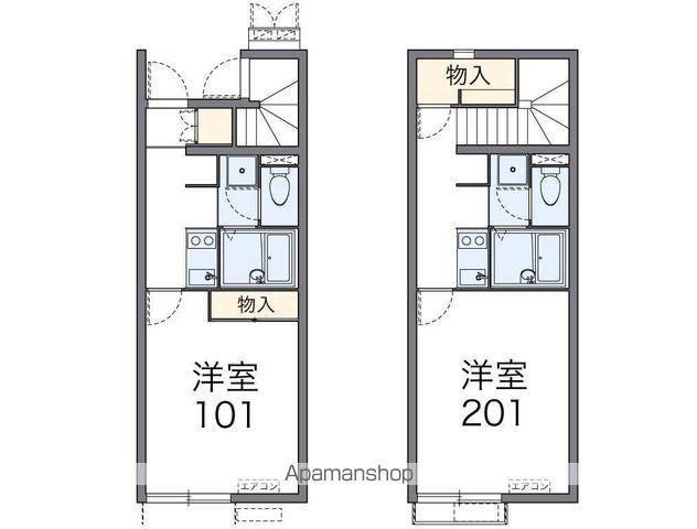 レオネクストエトワール 富士見(1K/2階)の間取り写真