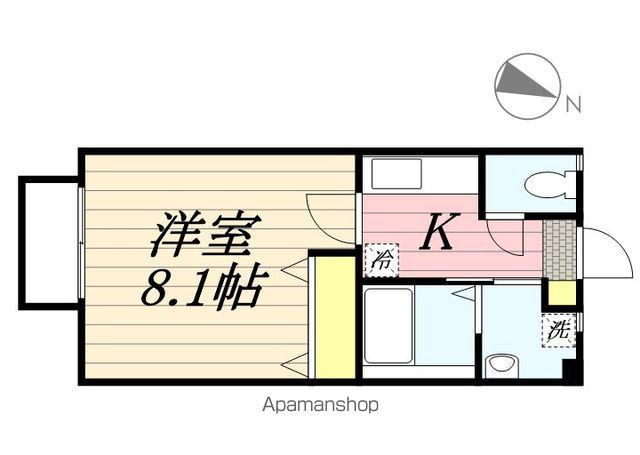 セレーナ上本郷C(1K/2階)の間取り写真