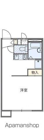 レオパレスプレミールレジデンスM(1K/1階)の間取り写真