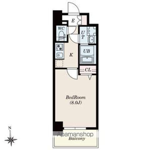 S-RESIDENCE尾頭橋BEAUTE(1K/6階)の間取り写真