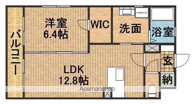 グランドール立野(1LDK/3階)の間取り写真