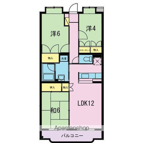 クレベール(3LDK/2階)の間取り写真