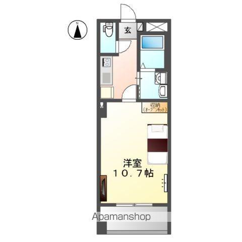 リバパレス鶴舞(1K/6階)の間取り写真