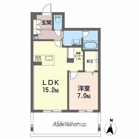 ルポ マノワール(1LDK/2階)の間取り写真