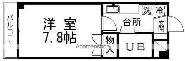 ダリレジデンス1(1K/3階)の間取り写真