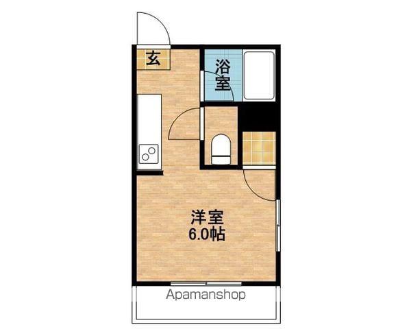 シャトレー鴨池(ワンルーム/2階)の間取り写真