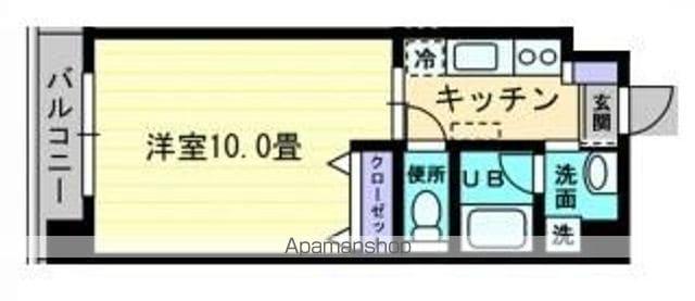 グランシャトレ伊賀上(1K/3階)の間取り写真