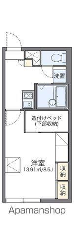レオパレスメゾンド伏古Ⅱ(1K/1階)の間取り写真