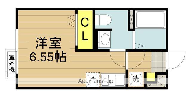 イクシオ錦町(ワンルーム/2階)の間取り写真